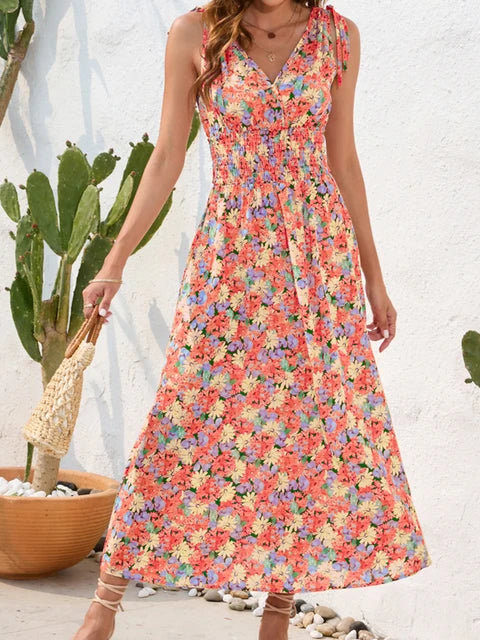 Robe élégante Longue à Imprimé Floral